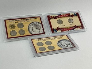 3x Sets of Buffalo & Liberty Nickels
