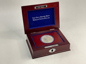 1921-D Morgan Silver Dollar in Cherrywood Box