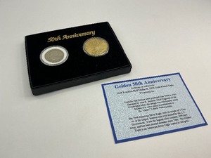Golden 50th Anniversary Silver Set