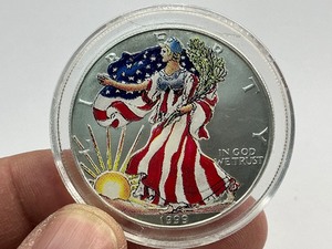 1999 Colorized American Silver Eagle