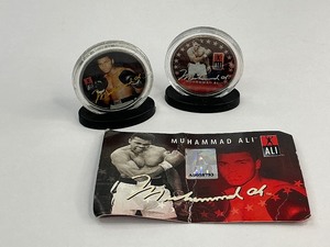 2pc Muhammed Ali Colorized Half Dollars