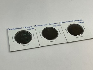 3pc Connecticut Colonial Copper Lot