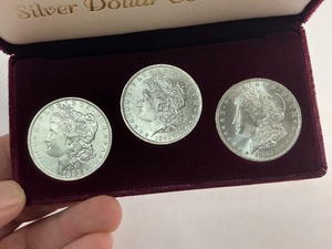3pc MS Morgan Silver Dollars from New Orleans