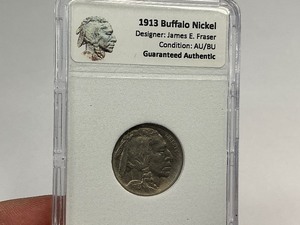 Beautiful 1913 Type 1 Buffalo Nickel