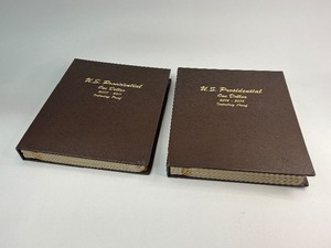 117pc Collection BUProof Presidential Dollars in Two Dansco Albums
