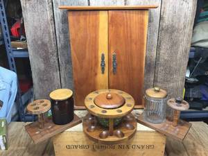 lot 113 image: Group MCM Tobacco Pipes - Humidors - Stands - Cabinet - Wow