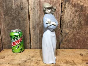 lot 130 image: Vintage Nadal - Girl with Dog - Porcelain Figure