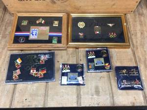 lot 143 image: Vintage U.S.A. Olympic Pins - 1984 - 1986 - 1992