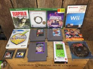 lot 151 image: Vintage Video Game Variety - NES - Xbox 1 - Sega - Gameboy