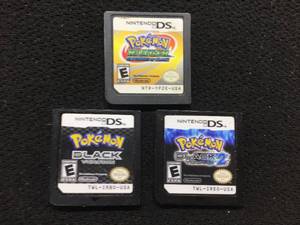 lot 155 image: Vintage 3 Nintendo DS Pokemon Games