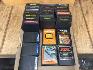 lot 156 image: Vintage Group Classic Atari 2600 Game Cartridges