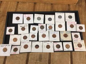 lot 164 image: 1940s-50s-60s Lincoln Cents