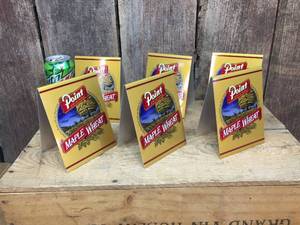 lot 199 image: 6 Point Original - Maple Wheat Metal Beer Advertisers