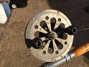 lot 203 image: Vintage Pflueger Sal-Trout 1558 Reel & Sport King Rod 5 12 Ft