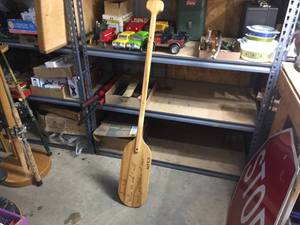 lot 206 image: Custom ...Fishers of Men Wall Hanger Paddle 53