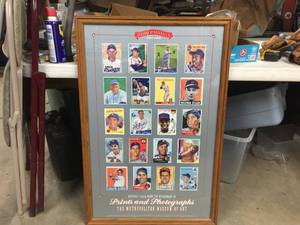 lot 227 image: Legends of Baseball Framed Commemorative Poster