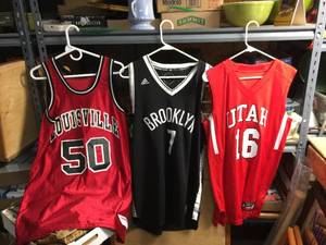lot 233 image: 3 Basketball Jerseys College - NBA
