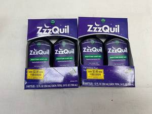 MM. 2x 2pk 12fl  ZZZQuil Nightime Sleep Aid