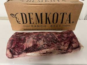 L. 11.65lbs Demkota Beef Boneless Striploin-Choice or Higher