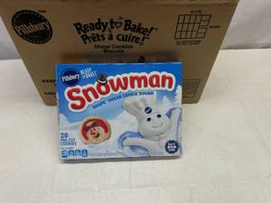 F. 12x 20ct Pillsbury Pre-Cut Snowman Cookies