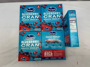 LL. 5x 5-1oz Packs Ocean Spray Blueberry Cran Snack Medley