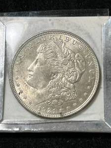lot 16 image: 1921 US MORGAN SILVER DOLLAR