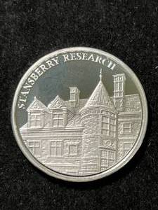 lot 54 image: 1 TROY OZ .999 FINE SILVER STANSBERRY RESEARCH ROUND