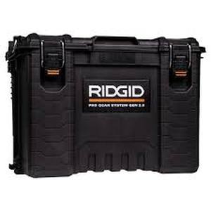 lot 34 image: RIDGID Pro Gear System Gen 2.0 Durable XL 22 in. Stackable Tool Box For Storage And Transporting  Customer Returns See Pictures