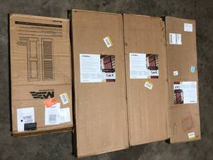 lot 43 image: Lot of Mixed Assorted Window Shutters  Various Models and Conditions Customer Returns See Pictures