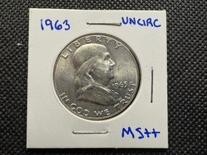 1963 Uncirculated Franklin Half Dollar, MS