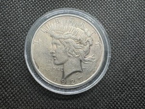 1927 D XF Peace Dollar-Semi-Key Date