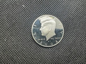 2004 S Kennedy Silver Proof Half, 90% Silver, Pulled from Set - Near Perfect
