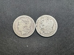 (2) Morgan Dollars. 1884 & 1889O