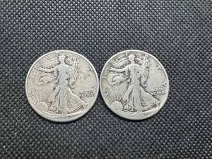 (2) Walking Liberty Halves