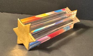 lot 114 image: Lucite Colorful Star of David Figurine