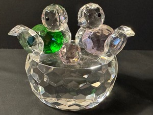 lot 103 image: Crystal Bird Figurine Sculpture