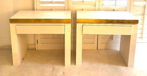 lot 17 image: Pair of Vintage Modern Side Tables  Nightstands