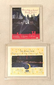 lot 32 image: Vintage Bryant Park Summer Film Festival 1996 and 1997 Promotional Prints in Lucite Frames