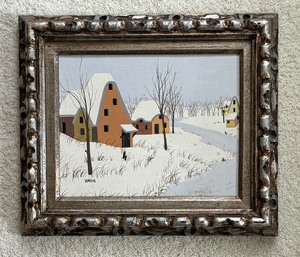 lot 85 image: Original Oil on Board Painting by Larieux