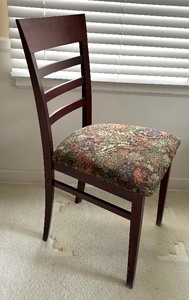 lot 137A image: Charming Wood Accent Chair