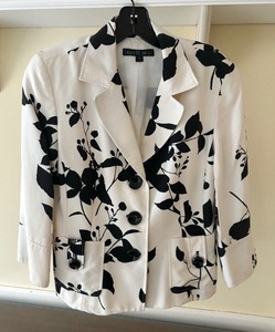 lot 85A image: Lovely Lafayette 148 Black and White Jacket