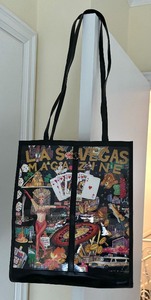 lot 136 image: Las Vegas Motif Tote Bag by Lutci
