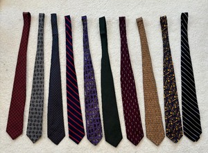 lot 220A image: Ten Mens Dress Ties by Jhane Barnes, Jerry Garcia, JZ Richards and More