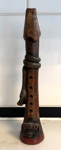 lot 204 image: Vintage Mayan Clay Flute
