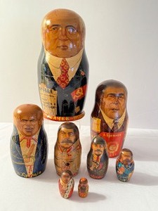 lot 237 image: Russian Political Leaders Stacking Doll