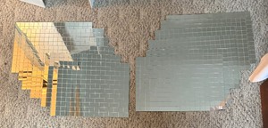 lot 260 image: Twelve Mirrored Placemats