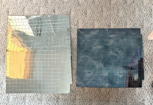 lot 194A image: 11 Mirrored and 4 Smokey Mirrored Placemats