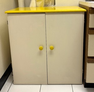 lot 346 image: Charming Vintage Two Door Storage Cabinet