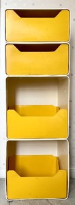 lot 312 image: Vintage Plastic Modular Storage Unit