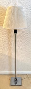 lot 322 image: Lucite and Chrome Floor Lamp